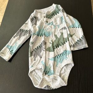 Dinosaur long sleeve onesie